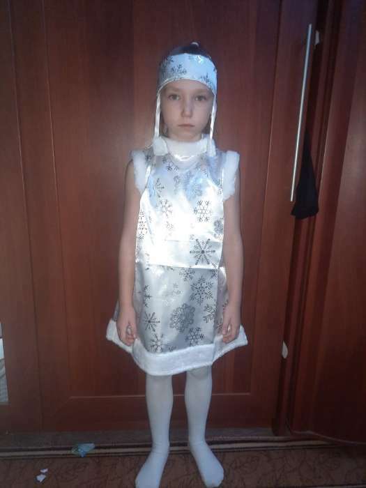 Фотография покупателя товара Карнавальный костюм «Снежинка», рост 116 см, размер 30 - Фото 1