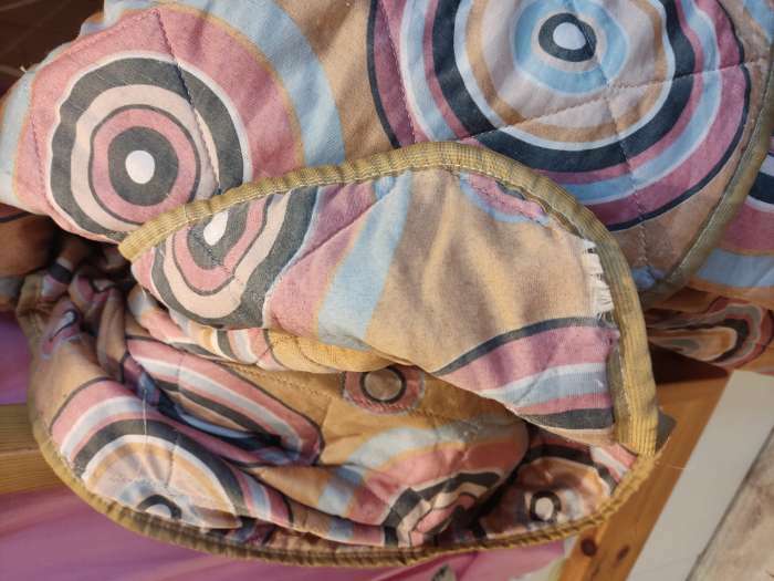 Фотография покупателя товара Одеяло стеганое облегченное, размер 140х205 см, цвет МИКС, файбер - Фото 7