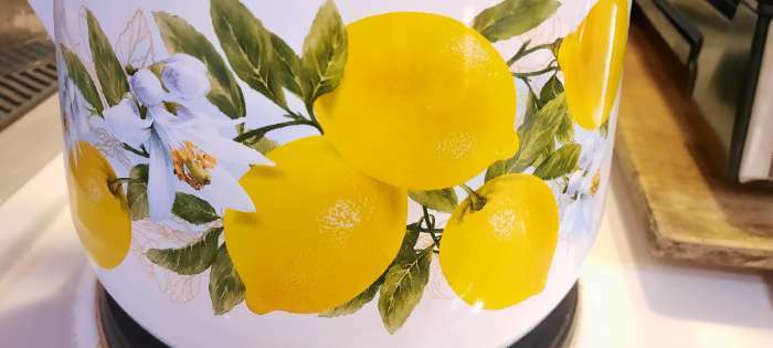 Фотография покупателя товара Чайник «Лимоны», 3,5 л, индукция, белый с петлёй - Фото 8