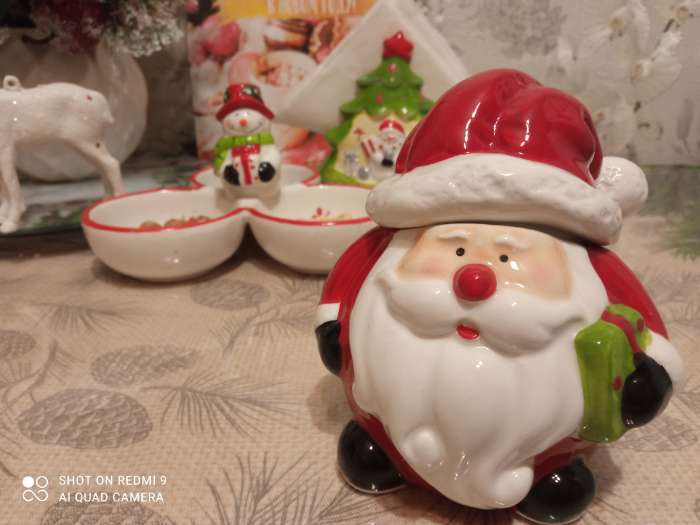 Фотография покупателя товара Сахарница Доляна «Дедушка Мороз», 200 мл, 9,5×8,5 см - Фото 25