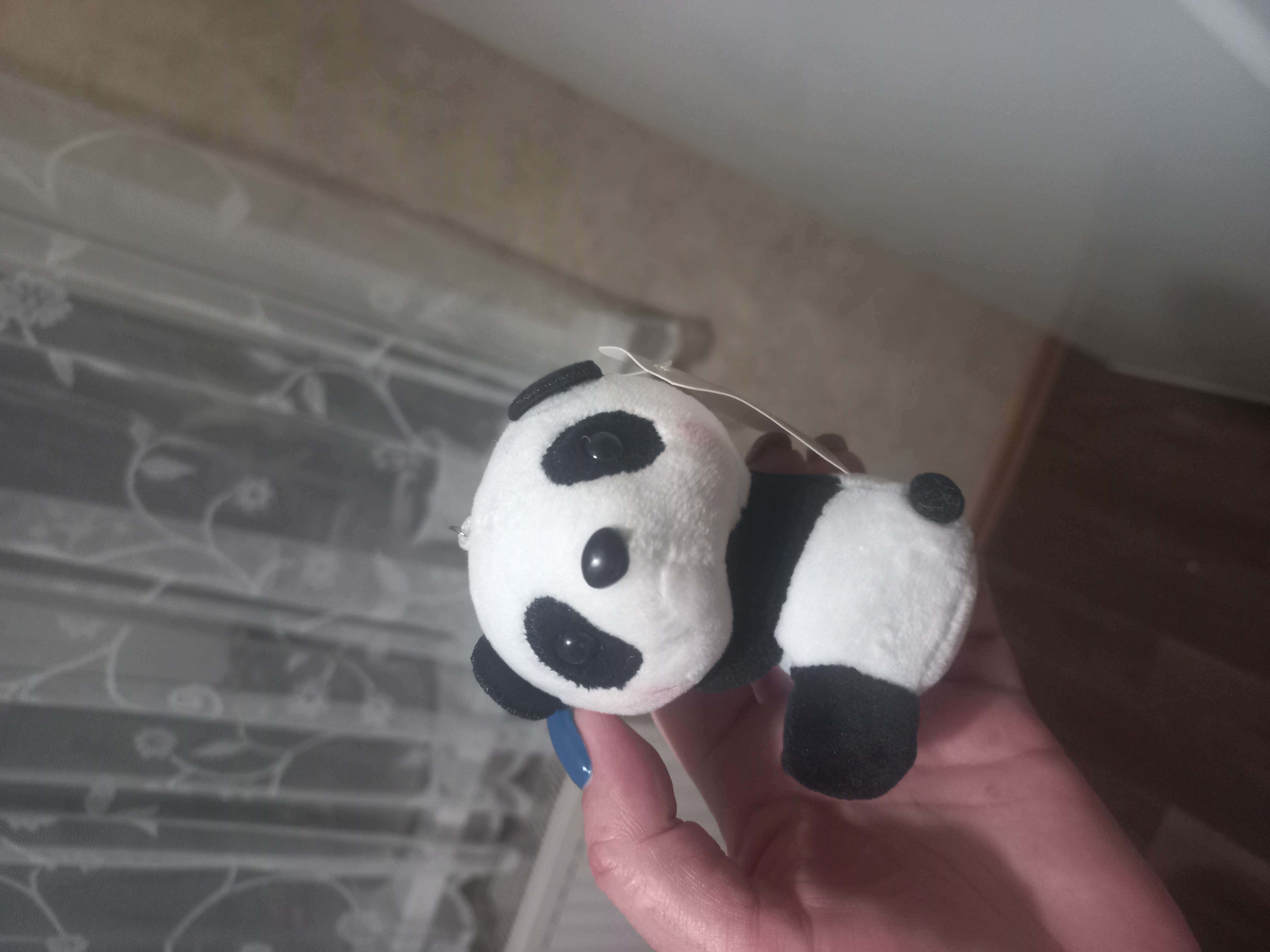 Фотография покупателя товара Мягкая игрушка «Панда», на брелоке - Фото 1