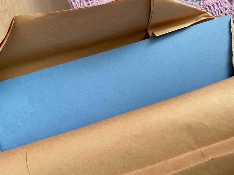 Фотография покупателя товара Картон цветной тонированный А3, 200 г/м2, голубой