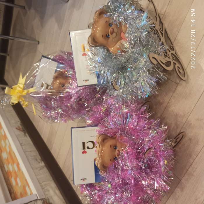 Фотография покупателя товара Шкатулка дерево для конфет "Новогодние Сани" (набор 6 деталей)  28,5х17х12 см - Фото 2