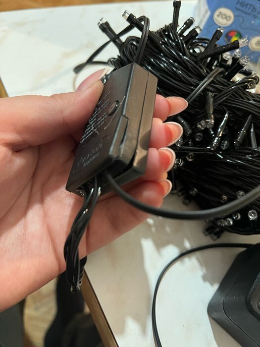 Фотография покупателя товара Гирлянда «Нить» 5 м, IP20, прозрачная нить, 50 LED, 8 режимов, 220 В, свечение белое - Фото 115