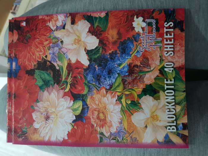 Фотография покупателя товара Блокнот А5, 40 листов на скрепке "Цветы", МИКС