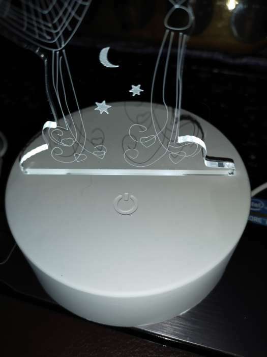 Фотография покупателя товара Светильник сенсорный "Два сердца" LED 3 цвета от USB - Фото 4