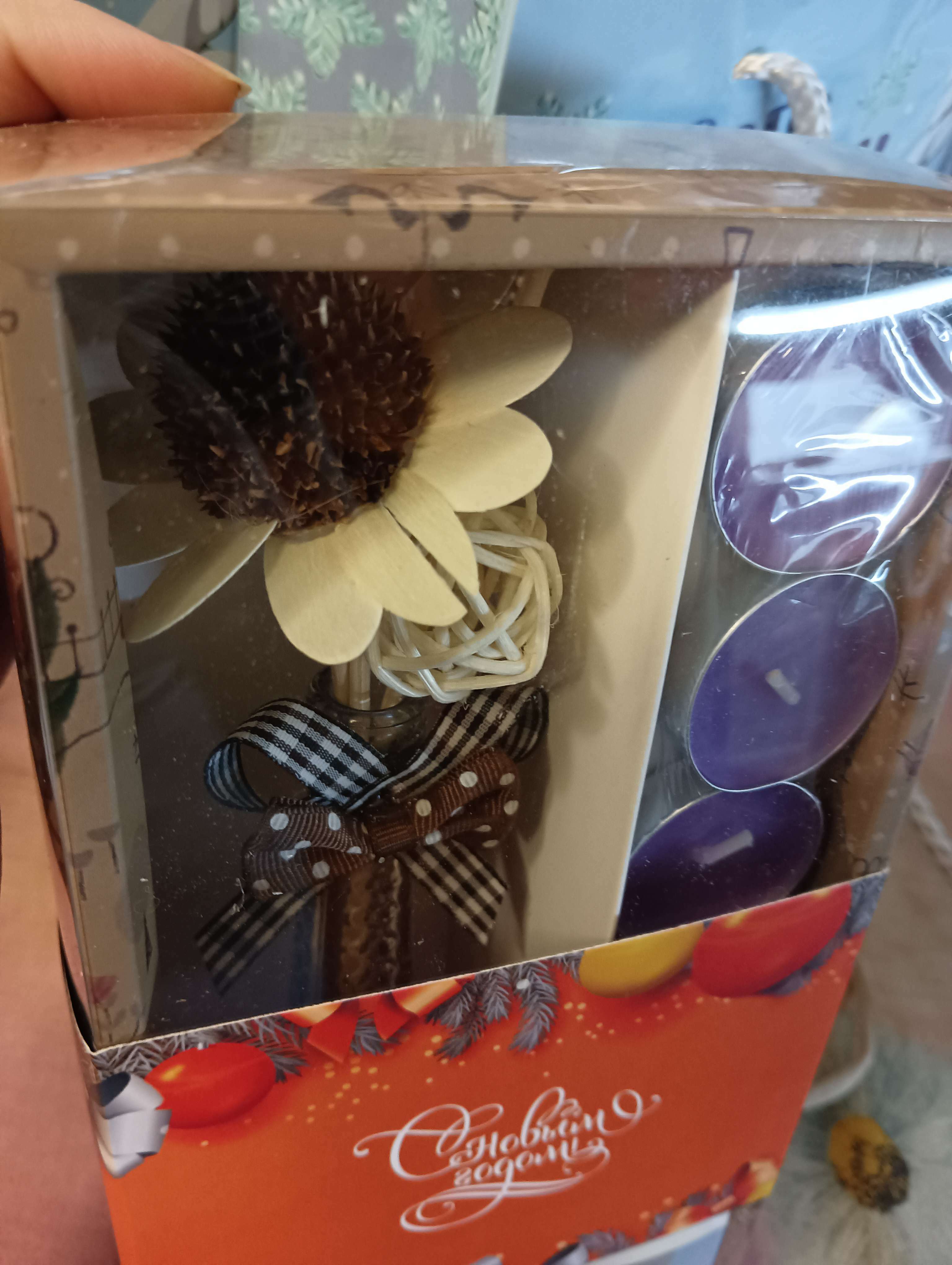 Фотография покупателя товара Набор подарочный "Париж" (диффузор и свечи) орхидея, "Богатство Аромата"