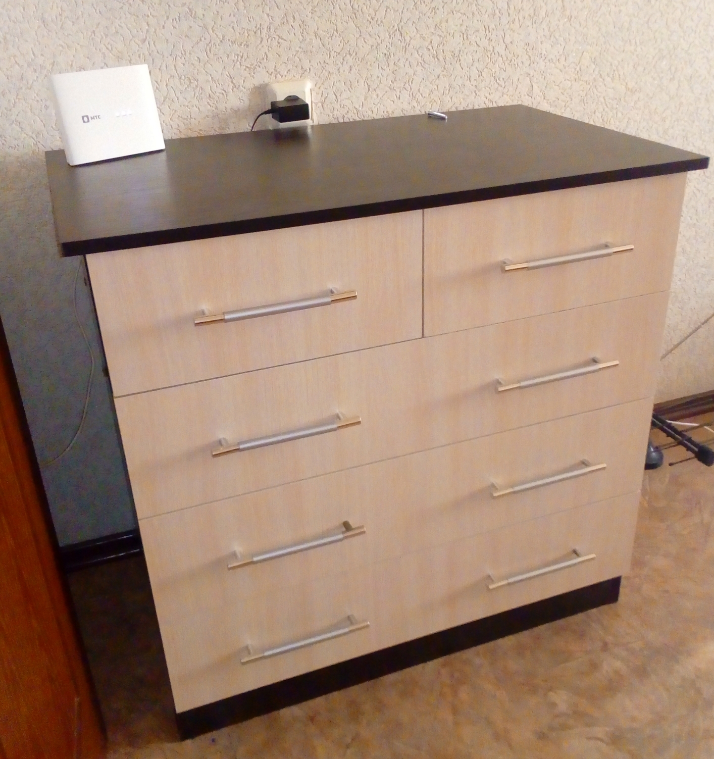 Фотография покупателя товара Комод 850 Милан, 820х850х450, Венге/Дуб молочный - Фото 15