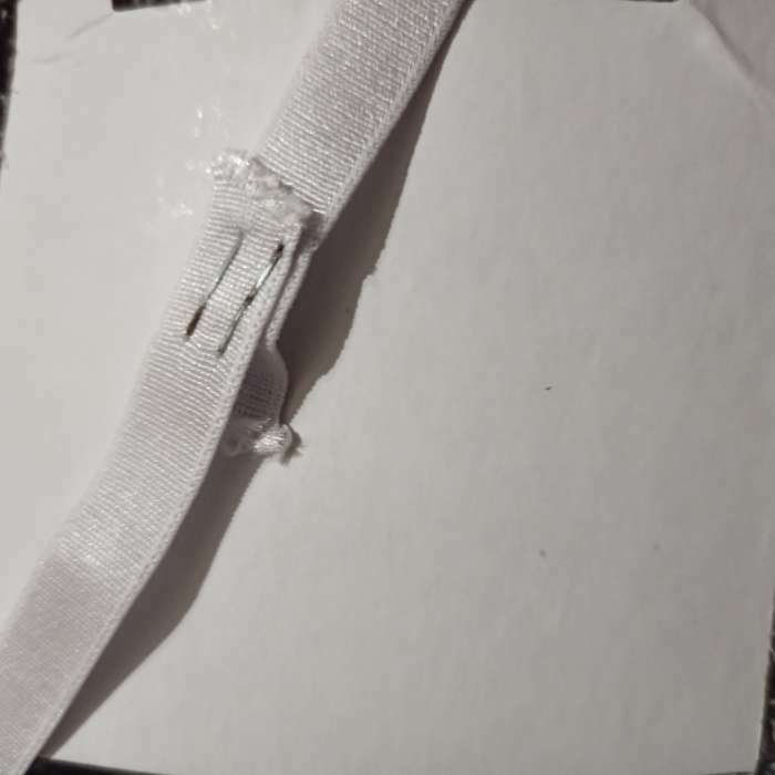 Фотография покупателя товара Резинка для бретелей, блестящая, 10 мм, 10 ± 0,5 м, цвет белый