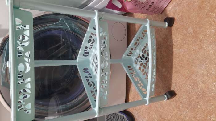 Фотография покупателя товара Этажерка напольная угловая 3-х секционная Prima, на колёсиках, цвет МИКС - Фото 1