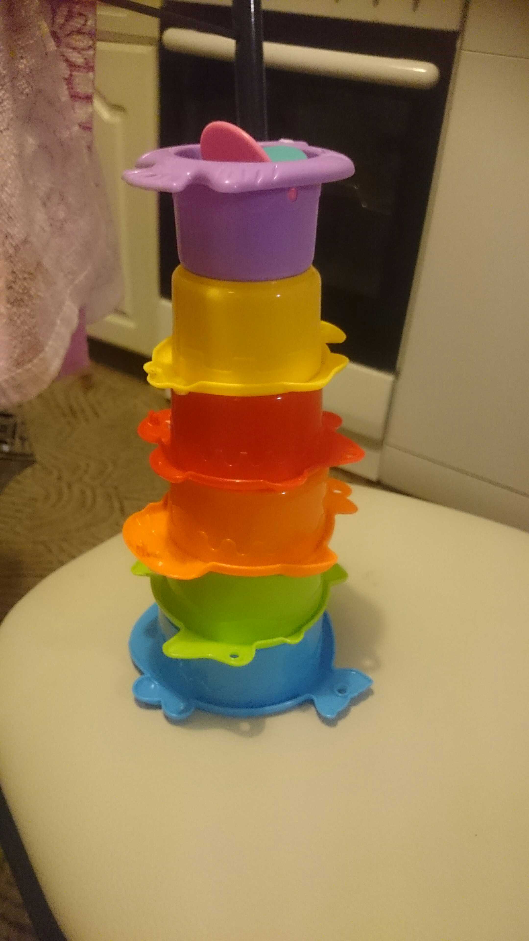 Фотография покупателя товара Развивающая игрушка «Пирамида», 6 предметов, МИКС