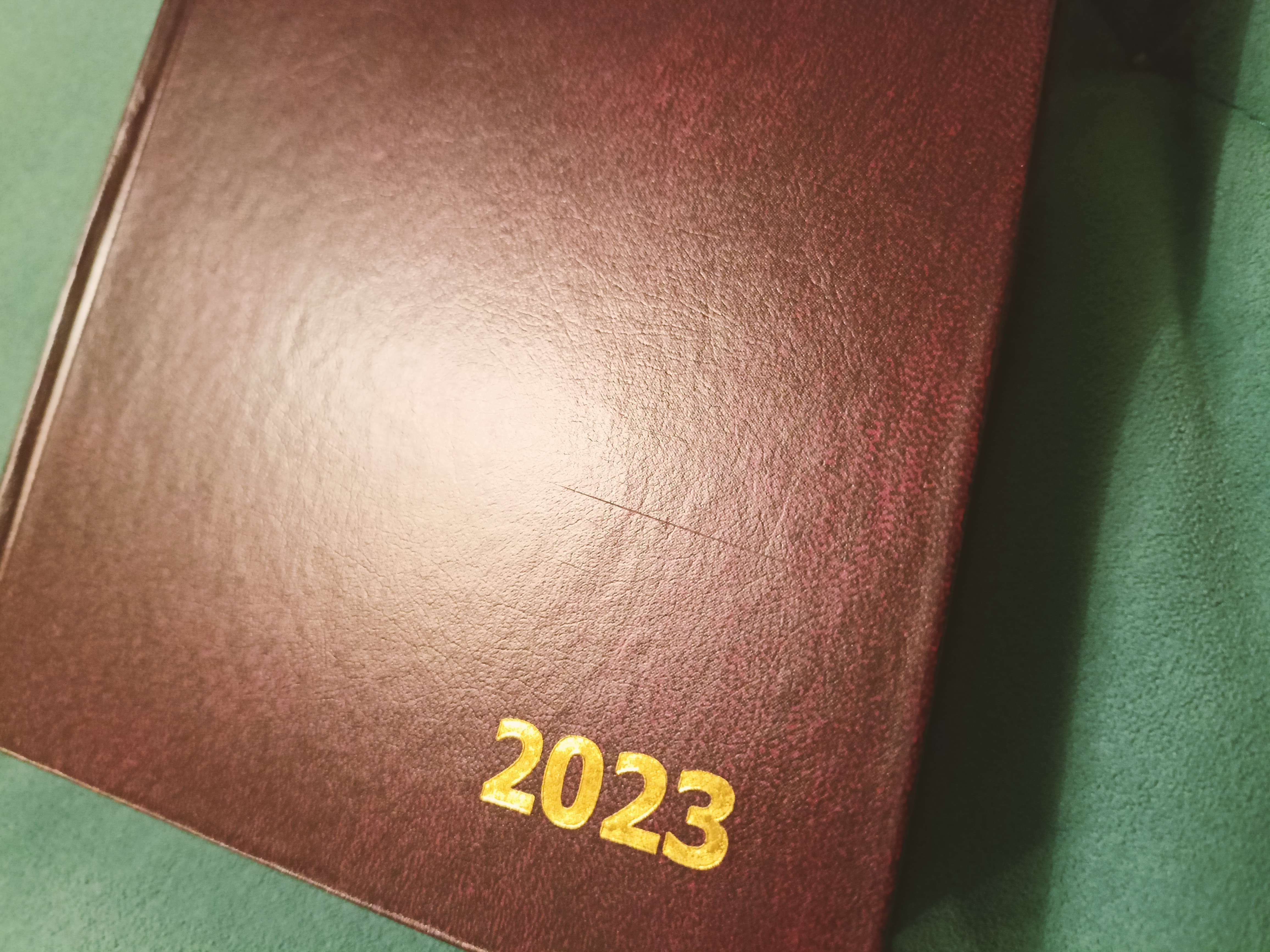 Фотография покупателя товара Ежедневник датированный 2024 года А5 168 листов, бумвинил, Бордо
