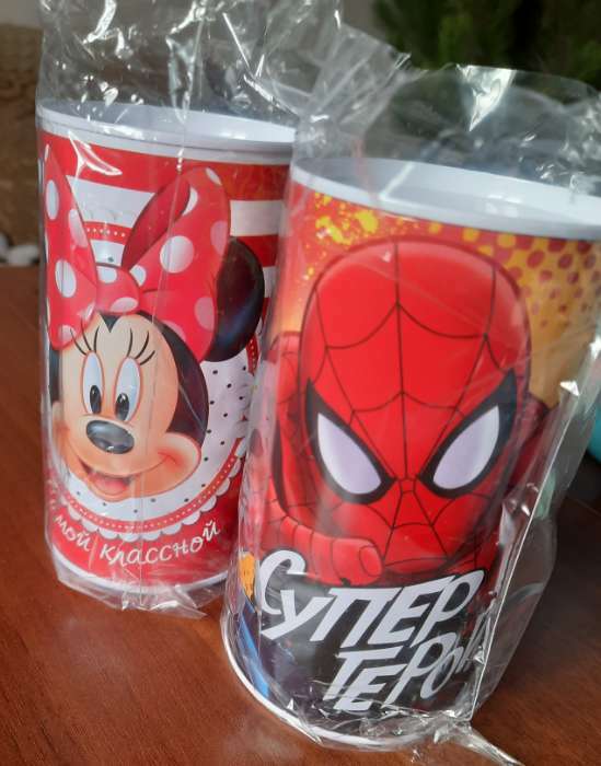 Фотография покупателя товара Копилка металлическая, 6,5 см х 6,5 см х 12 см "Супер герой", Человек-паук