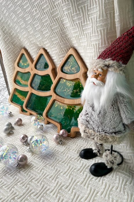 Фотография покупателя товара Ёлочные игрушки «Льдинка - мишура», шары новогодние, d=8 см, набор 6 шт., прозрачный - Фото 2