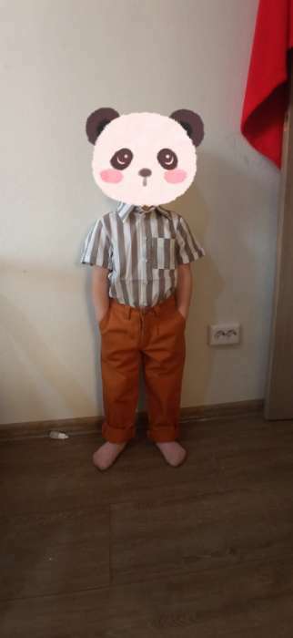 Фотография покупателя товара Брюки для мальчика MINAKU: Casual collection KIDS, цвет рыжий, рост 104 см