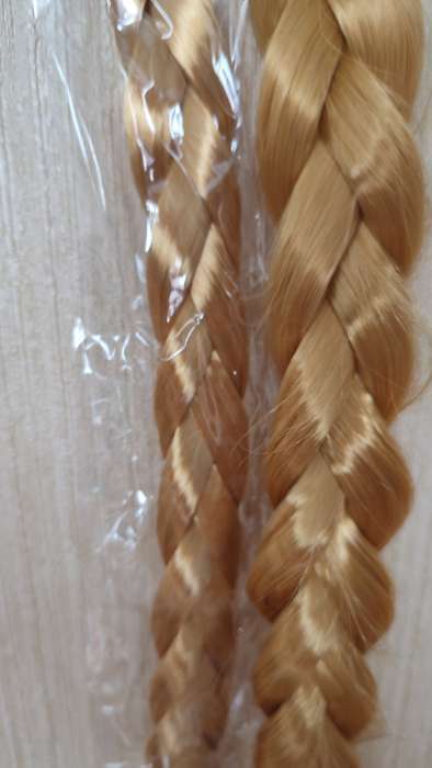Фотография покупателя товара Коса на резинке, 66 см, цвет золотистый блонд - Фото 1