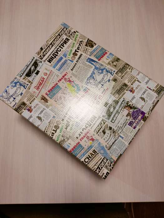 Фотография покупателя товара Складная коробка "Новогодние новости", 31,2 х 25,6 х 16,1 см