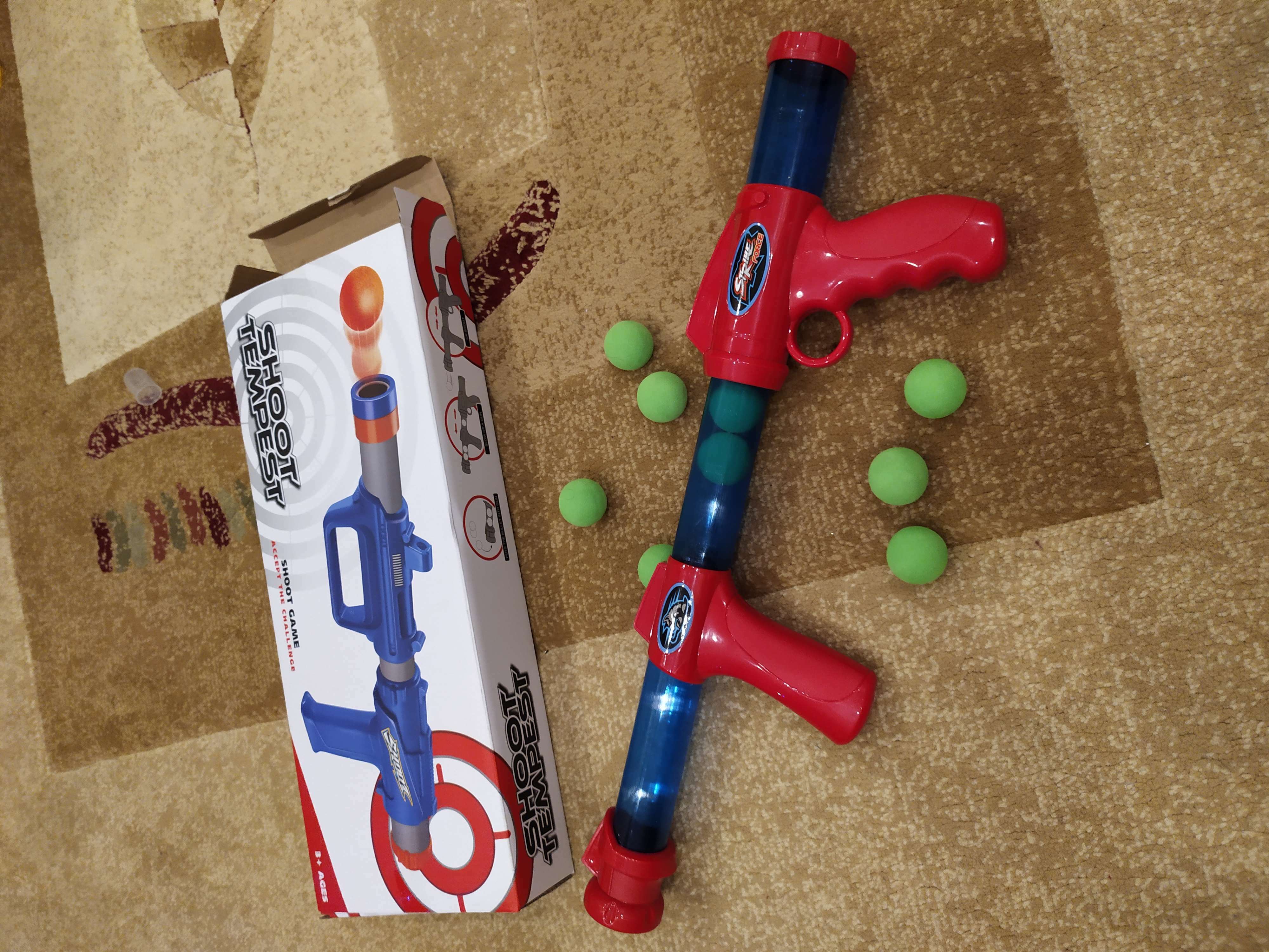 Фотография покупателя товара Помповое ружье «Энергия», стреляет мягкими шариками, МИКС