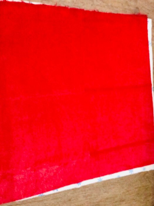Фотография покупателя товара Лоскут для рукоделия, 50 × 50 см, мех, цвет красный - Фото 6