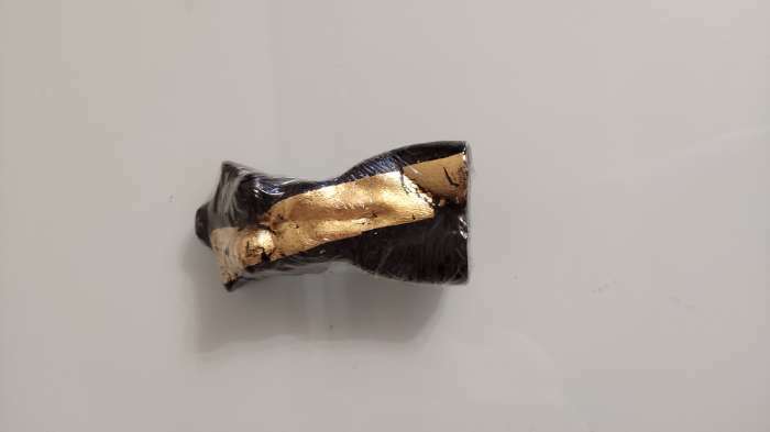 Фотография покупателя товара Фигурная свеча "Женское тело №1" шоколадная с поталью 9,5см - Фото 1