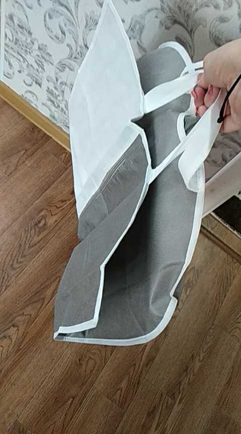 Фотография покупателя товара Чехол для одежды детский, 80×50 см, цвет красный - Фото 4