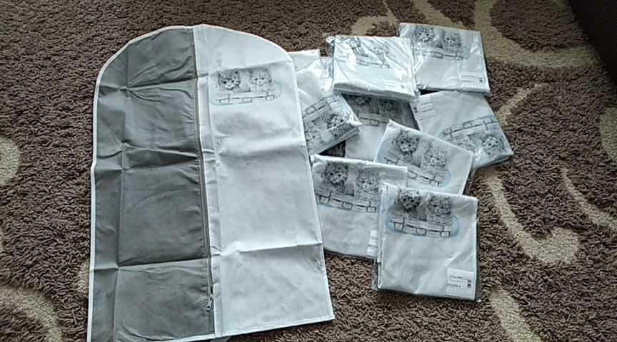 Фотография покупателя товара Чехол для одежды детский, 80×50 см, цвет красный - Фото 6