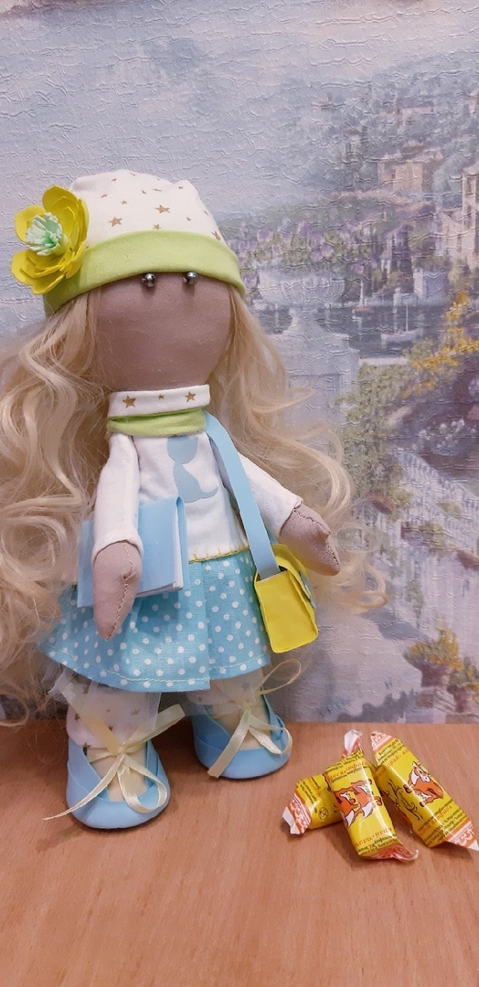 Фотография покупателя товара Набор для создания текстильной куклы  "Студентка" - Фото 1