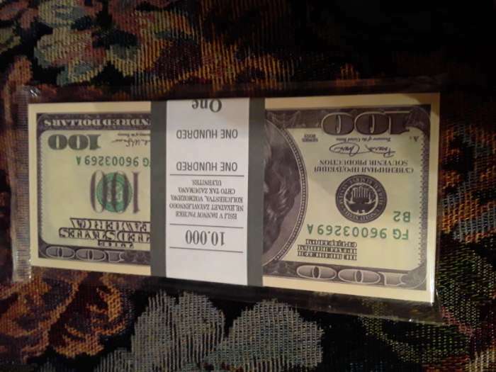 Фотография покупателя товара Набор сувенирных денег "20 долларов" - Фото 1