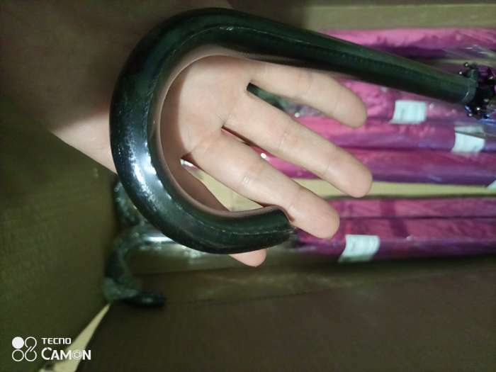 Фотография покупателя товара Зонт - трость полуавтоматический «Хамелеон», 8 спиц, R = 50 см, цвет МИКС