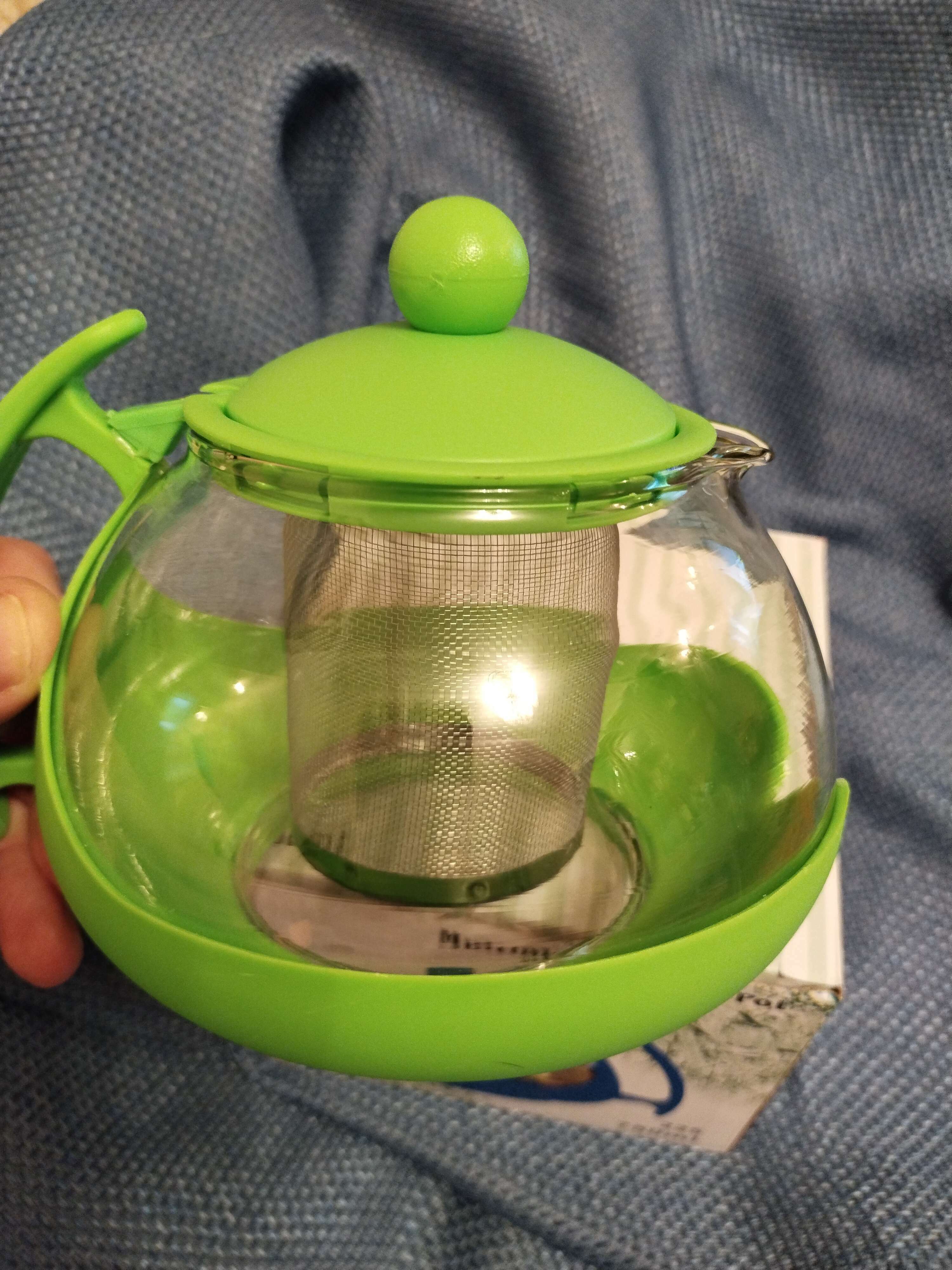 Фотография покупателя товара Чайник стеклянный заварочный «Яркость», 1,25 л, с металлическим ситом, матовый, цвет МИКС - Фото 1