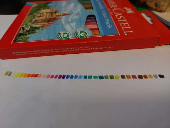 Фотография покупателя товара Карандаши 36 цветов Faber-Castell ECO "Замок" 1201 7/2.8 шестигранный корпус, с точилкой, микс - Фото 2