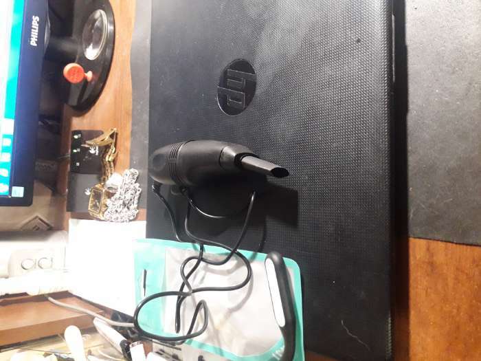 Фотография покупателя товара USB Пылесос LuazON MR-01, для ПК, с насадками, USB, чёрный