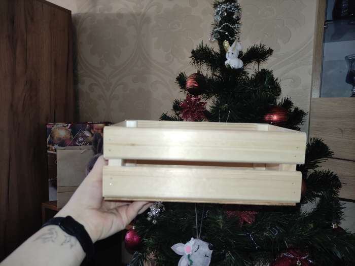 Фотография покупателя товара Кашпо деревянное 24.5×13.5×9 см "Двушка Лайт", двухреечное, белый Дарим Красиво - Фото 15