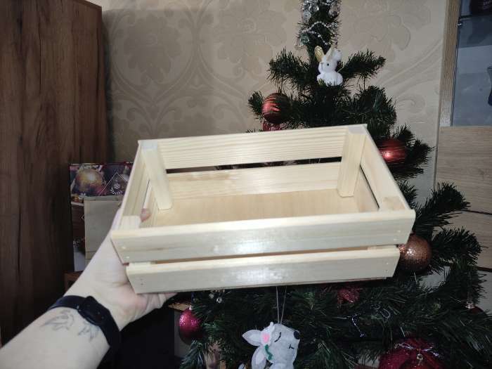 Фотография покупателя товара Кашпо деревянное 24.5×13.5×9 см "Двушка Лайт", двухреечное, белый Дарим Красиво - Фото 13