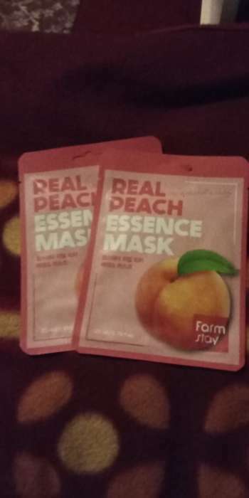 Фотография покупателя товара Тканевая маска для лица FarmStay, с экстрактом персика, 23 мл - Фото 1