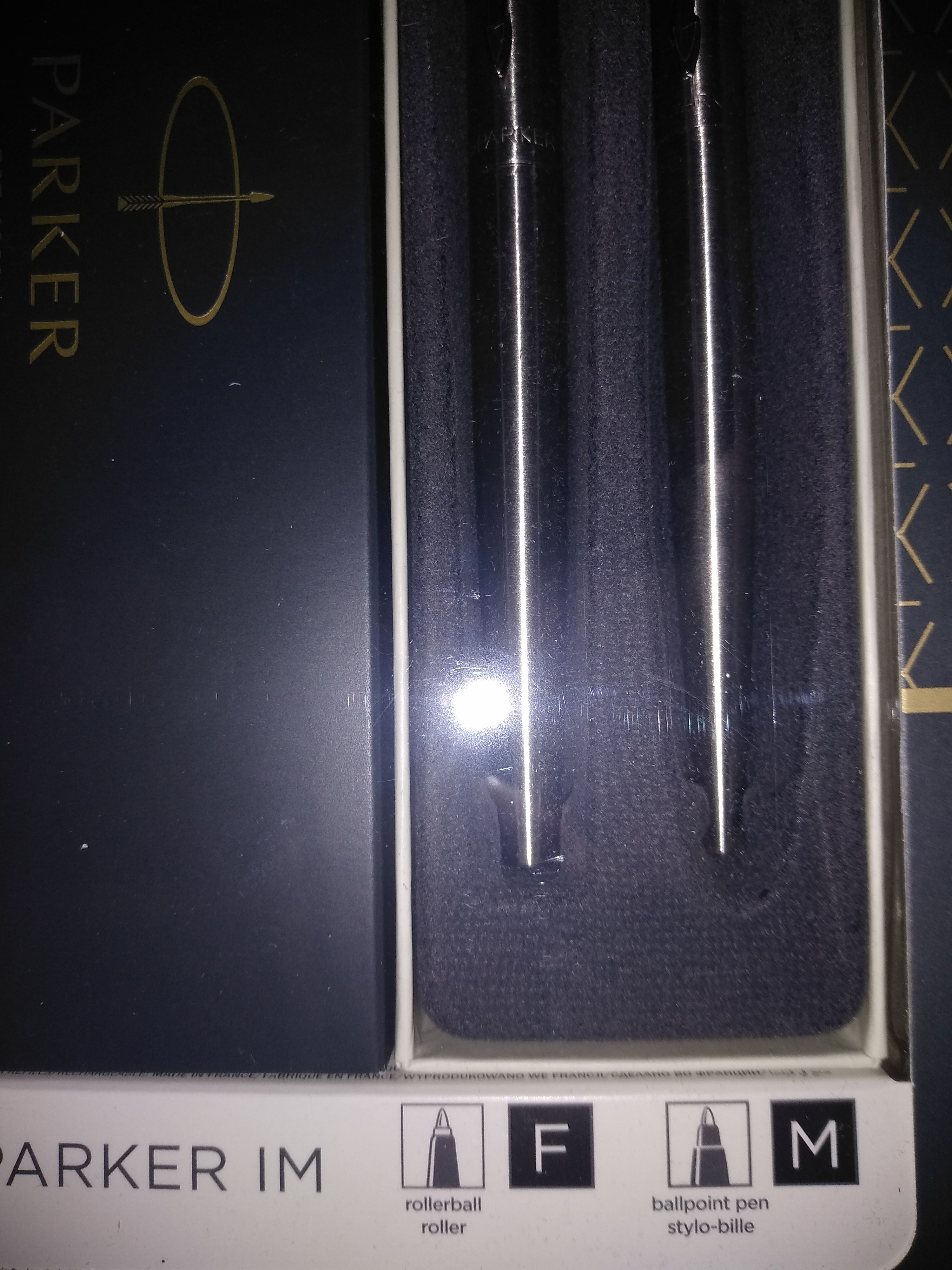 Фотография покупателя товара Набор Parker Jotter Core FK61 Stainless Steel CT М, ручка шариковая + ручка перьевая, 1.0 мм, корпус из нержавеющей стали, синие чернила - Фото 1