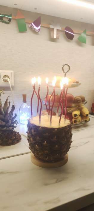 Фотография покупателя товара Свечи для торта витые "Серпантин" 6  шт, коктейльные, фиолетовые - Фото 47