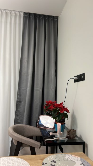 Фотография покупателя товара Штора портьерная Этель «Штрихи» цвет серый, на шторной ленте, 250х265 см - Фото 3