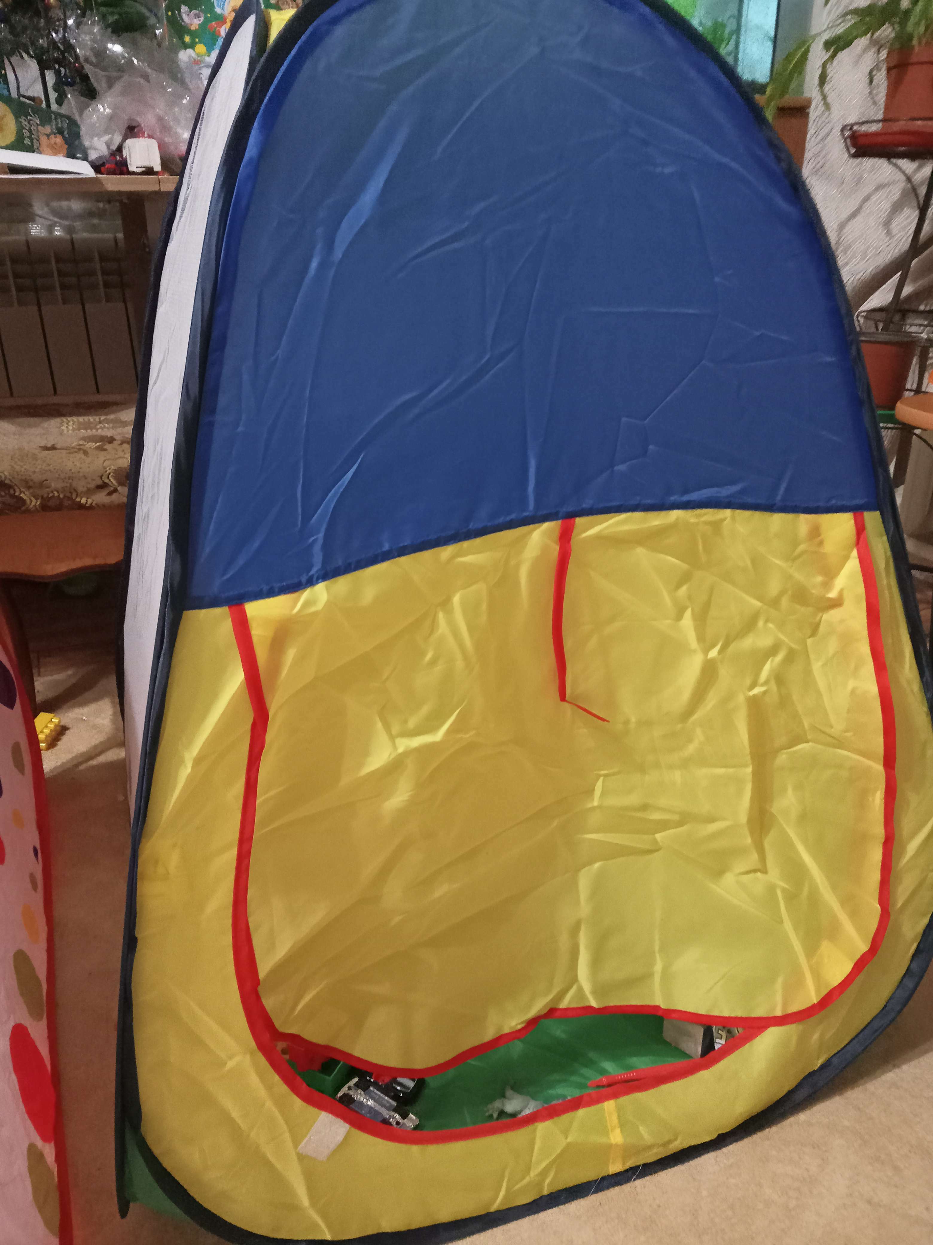 Фотография покупателя товара Детская игровая палатка «Конус», разноцветная - Фото 1