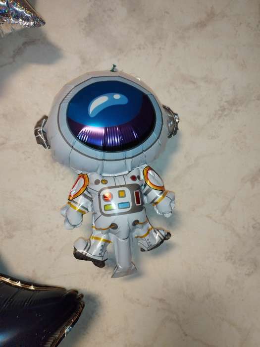 Фотография покупателя товара Шар фольгированный 14" «Космонавт» с клапаном - Фото 2