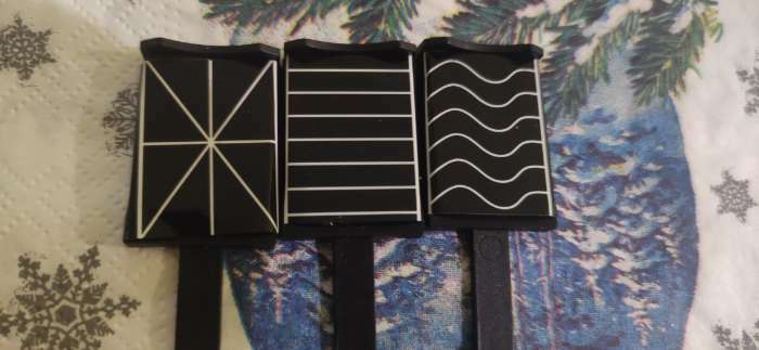 Фотография покупателя товара Набор магнитов для лака, 3 вида, 6 × 2 см, цвет чёрный