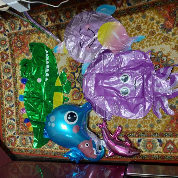 Фотография покупателя товара Шары фольгированные «Морской день рождения», фольга, набор 5 шт. - Фото 5