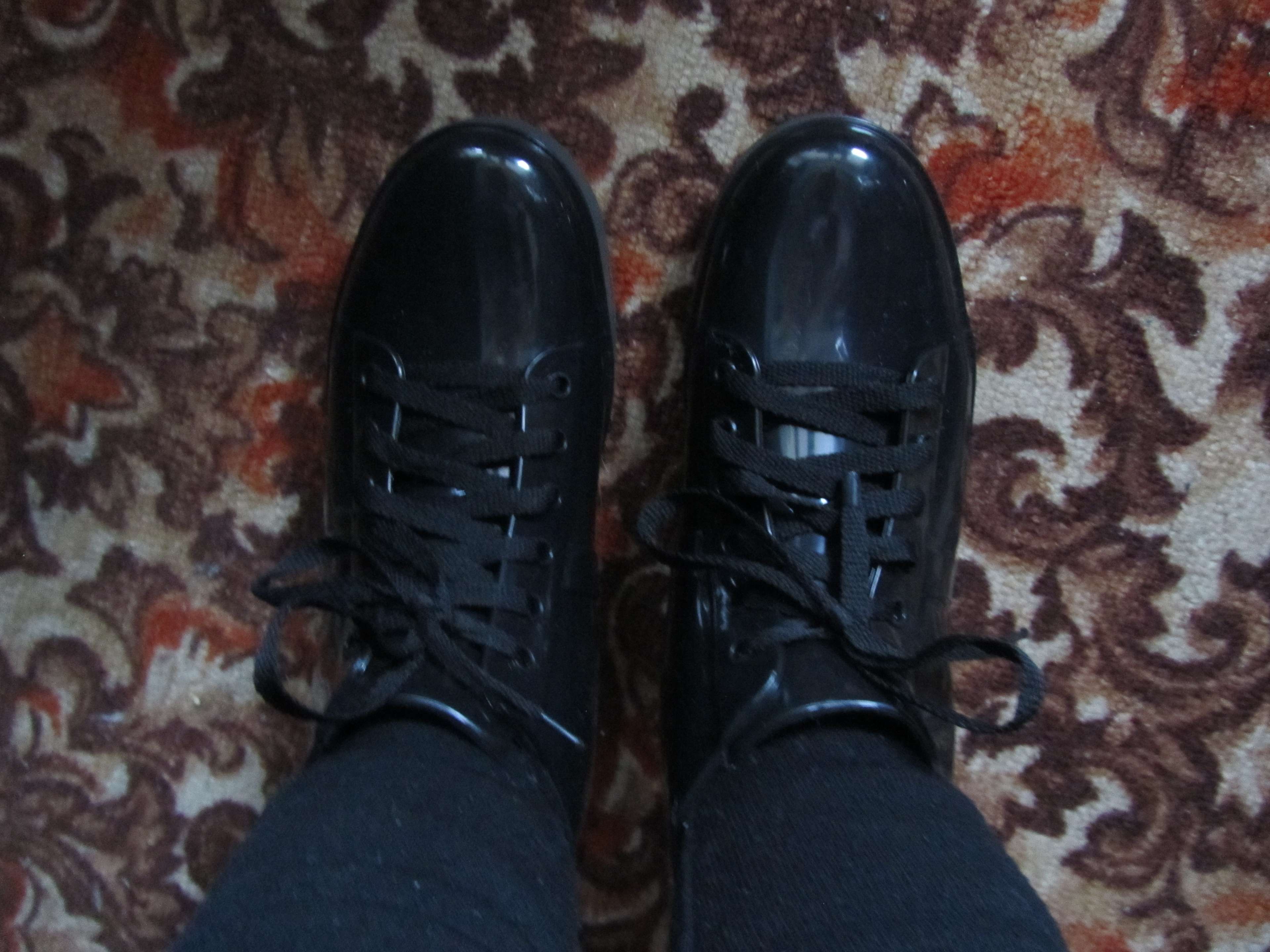 Фотография покупателя товара Полуботинки женские с утеплением на шнуровке, цвет чёрный, размер 39 - Фото 9