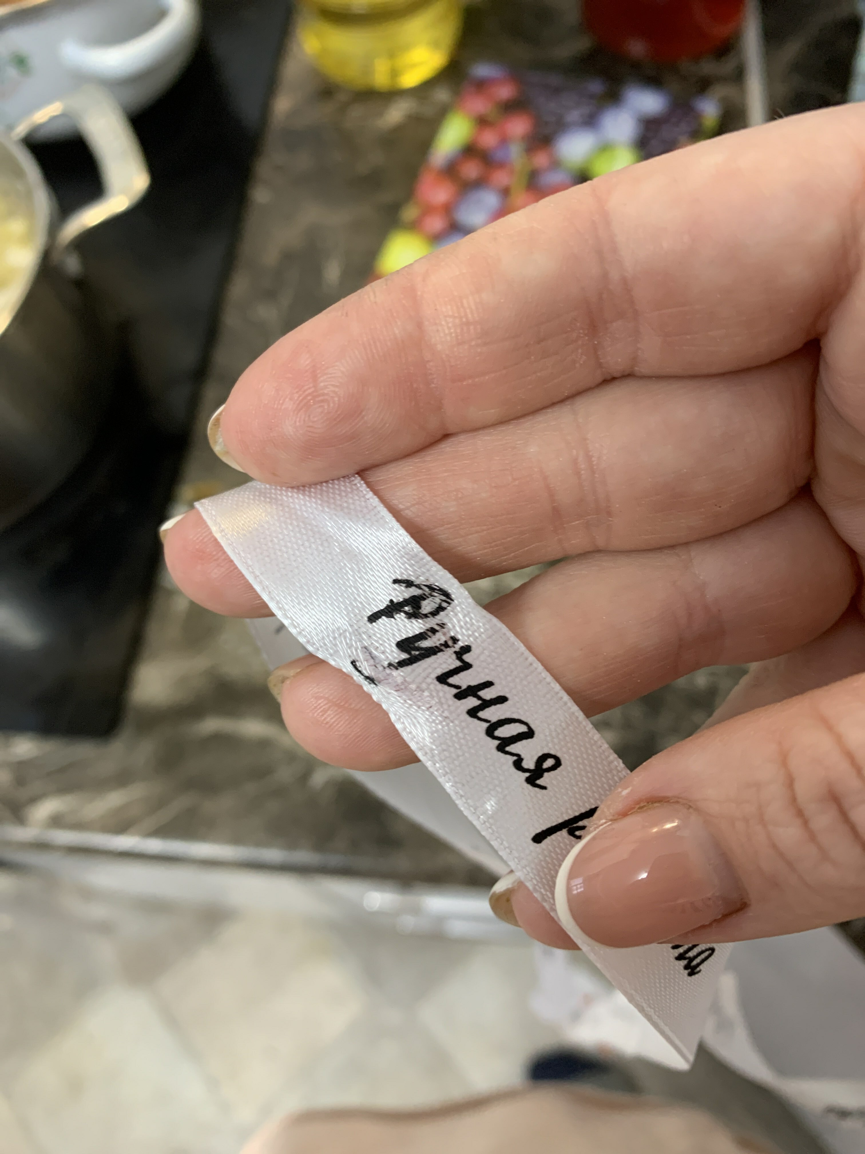 Фотография покупателя товара Лента атласная «Ручная работа», 15 мм × 23 ± 1 м, цвет белый №001 - Фото 5