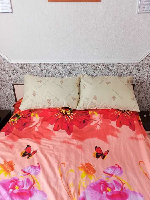 Фотография покупателя товара Подушка ультрастеп «Овечья шерсть», размер 50x70 см, цвет МИКС, полиэфирное волокно