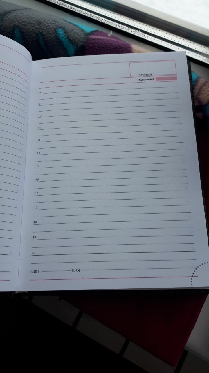 Фотография покупателя товара Ежедневник недатированый А5 160 листов, обложка из искусственной кожи, чёрный - Фото 3