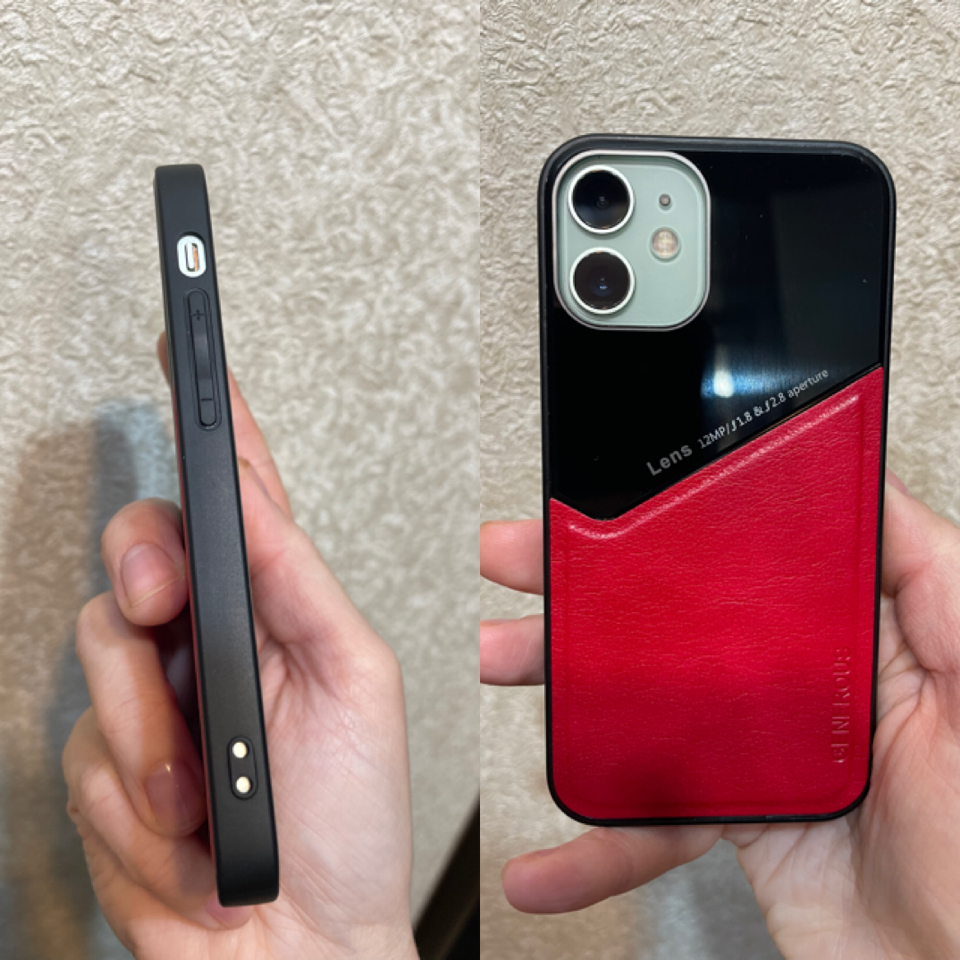 Фотография покупателя товара Чехол LuazON для iPhone 12 mini, поддержка MagSafe, вставка из стекла и кожи, черный - Фото 1