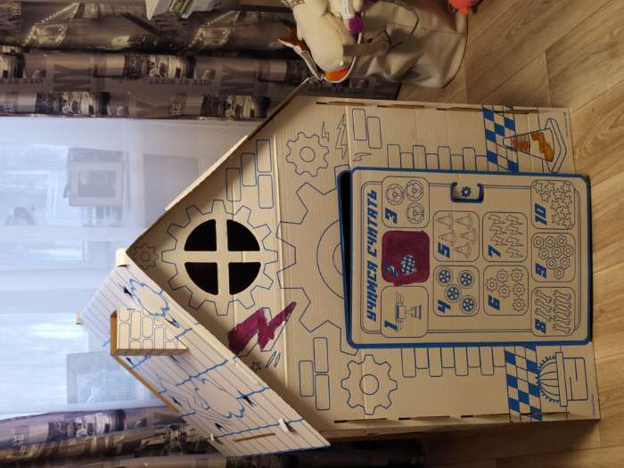 Фотография покупателя товара Дом-раскраска «Тачки», набор для творчества, дом из картона, Дисней - Фото 2
