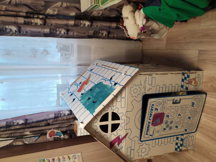 Фотография покупателя товара Дом-раскраска «Тачки», набор для творчества, дом из картона, Дисней