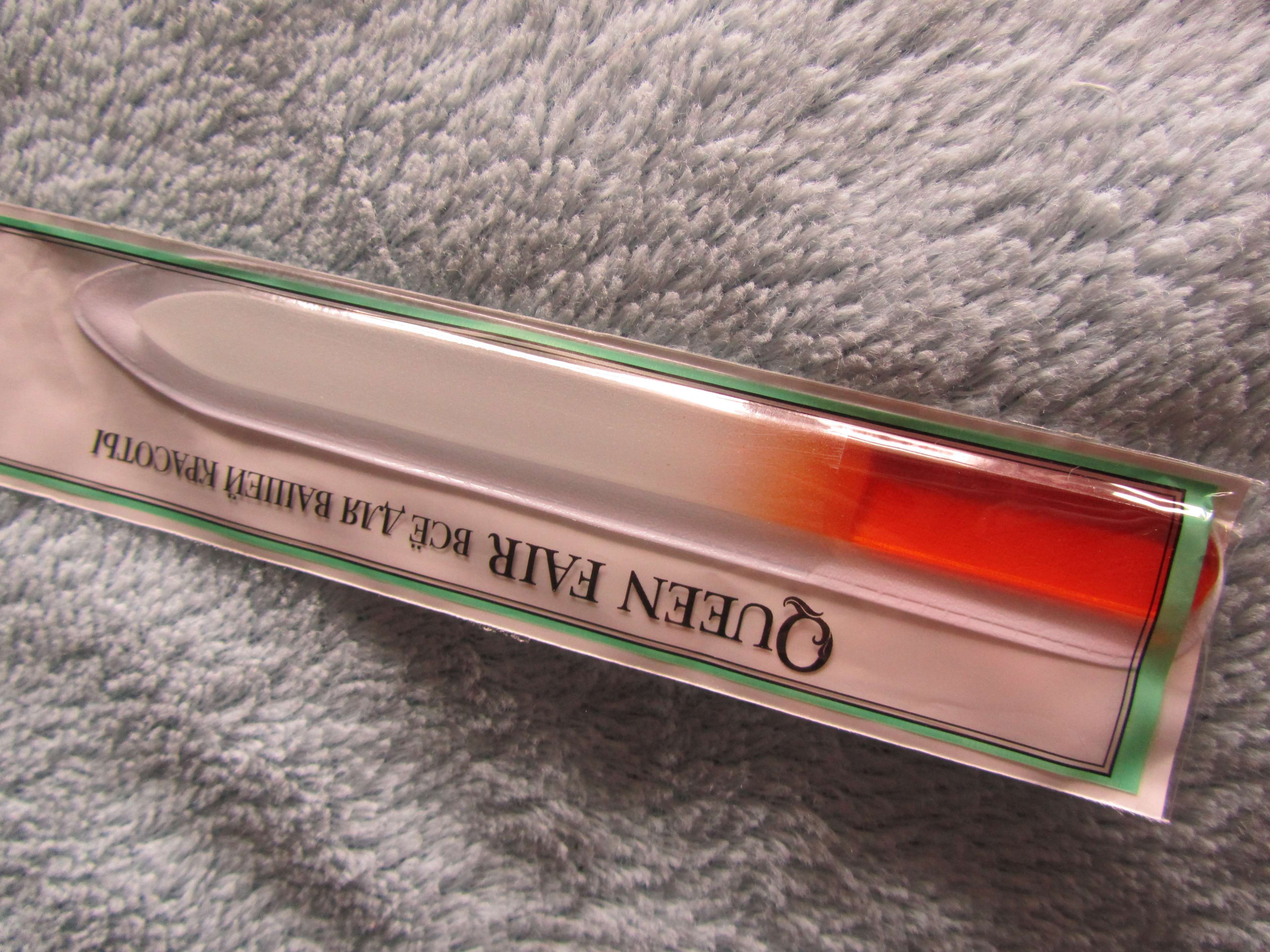 Фотография покупателя товара Пилка стеклянная для ногтей «Цветной градиент», 14 см, в чехле, цвет МИКС
